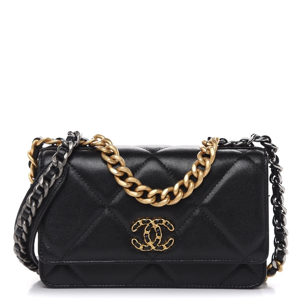 CHANEL 19 WALLET ON CHAIN - Picture 1 of 13